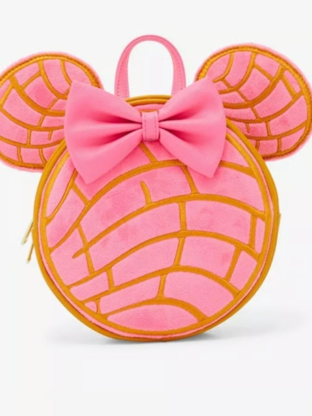 Loungefly Disney Minnie Mouse Concha Ears Convertible Mini Backpack NWT
